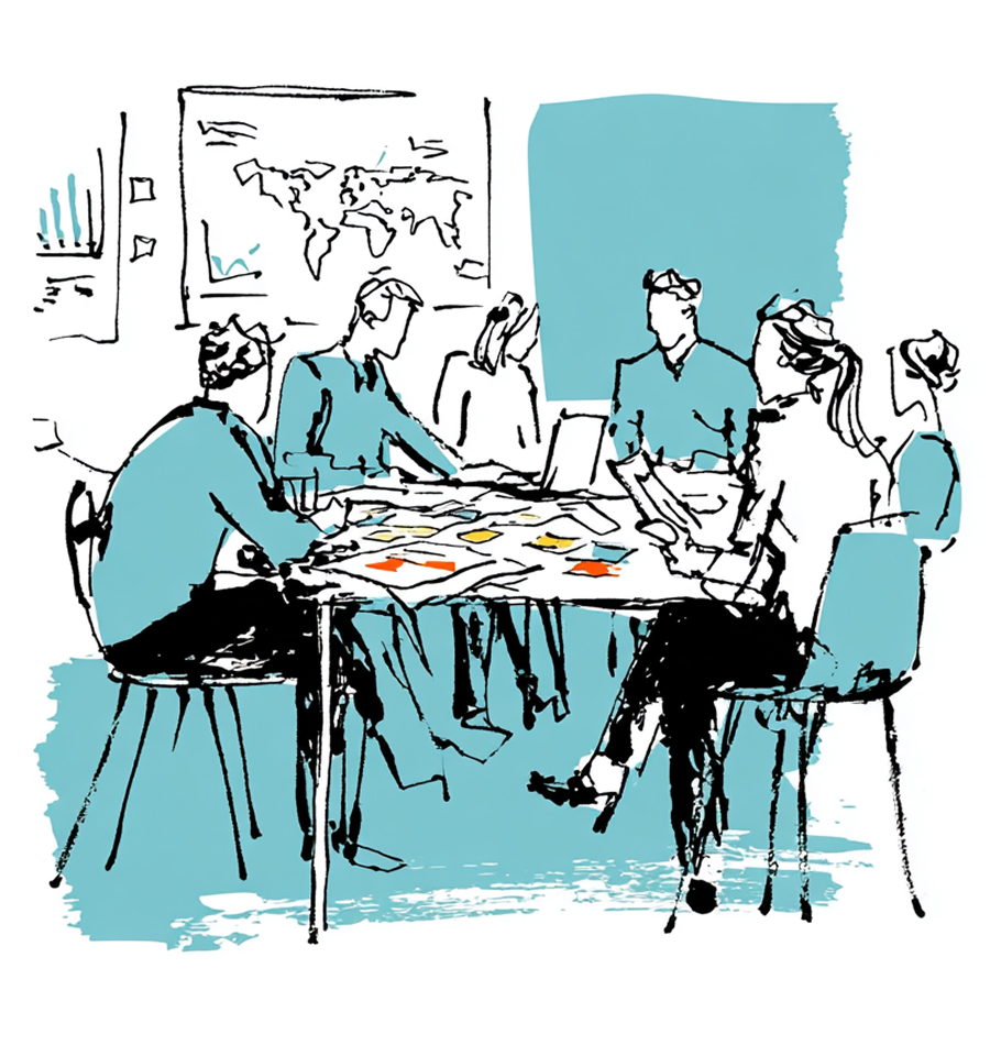 Team collaboration meeting