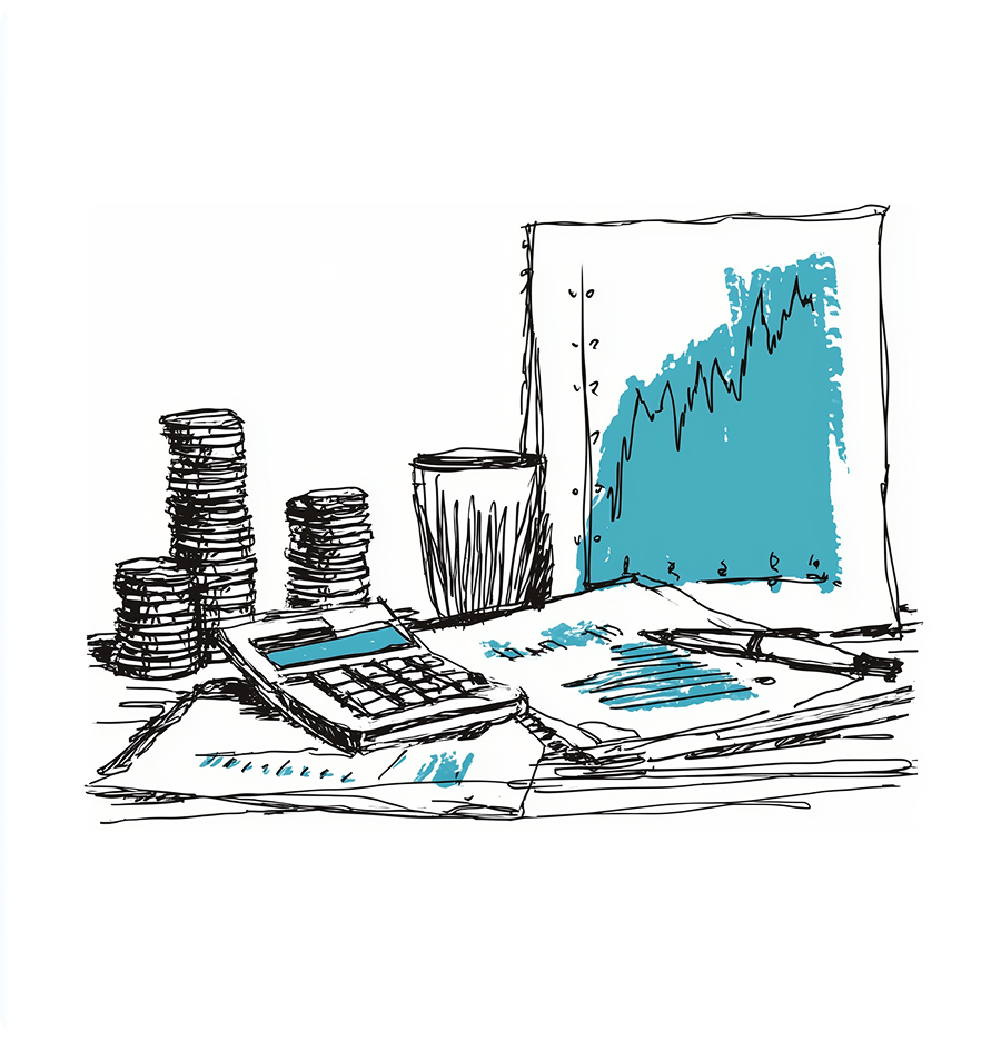 Business operations illustration